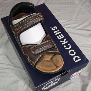 Dockers Men's Dark Brown Adjustable Sandals